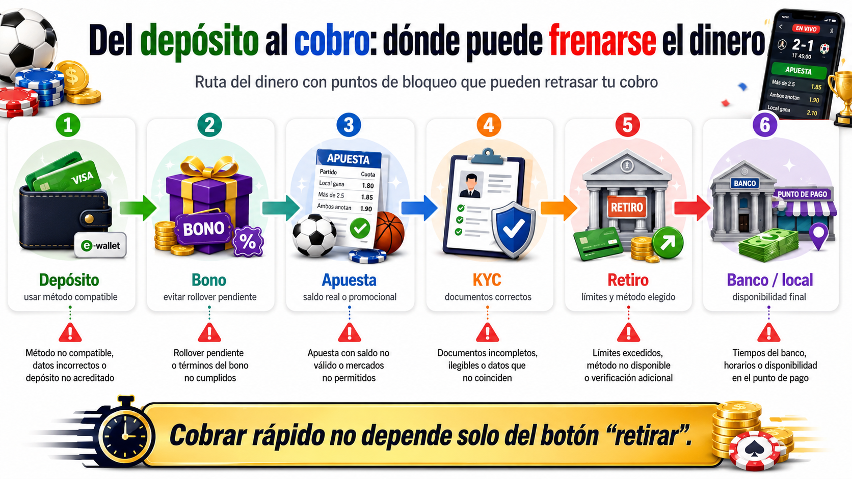 Casas de apuestas con retiro inmediato: métodos y velocidad de pago