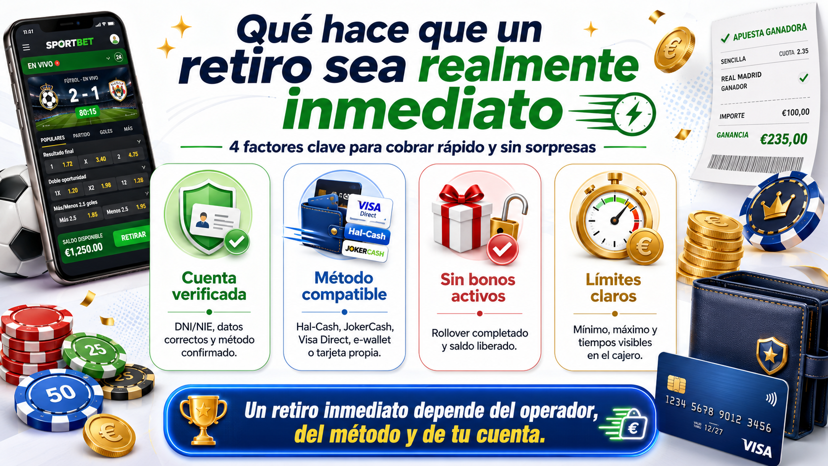 Comparativa de tiempos de retiro en casas de apuestas online